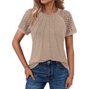Womens Summer Tops Spring Shirts Trendy Vacation Outfits Short Sleeve